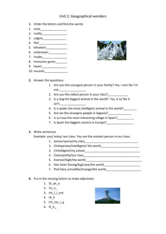 Tiger Tracks 6 Unit 2 Superlatives