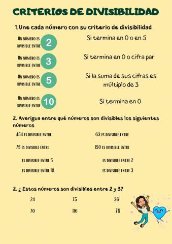 Criterios de divisibilidad 4º