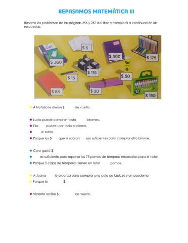 Repaso III Matemática