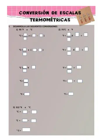 Ejercicios de conversión