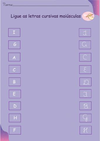 Letra cursiva-maiúscula