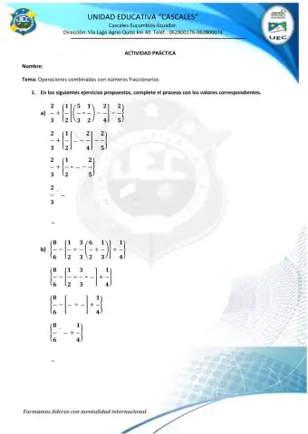 Operaciones combinadas con fracciones