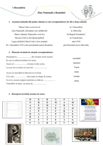 1 Decembrie, Ziua Națională a României