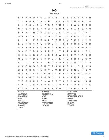 wordsearch ie3