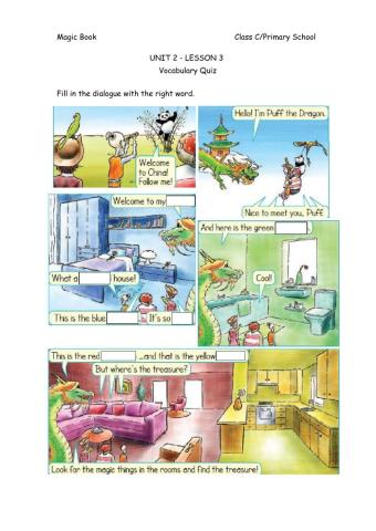 Magic Book-Unit2-Lesson3-Quiz