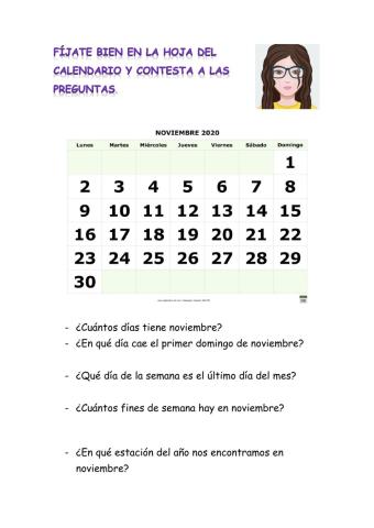 El calendario