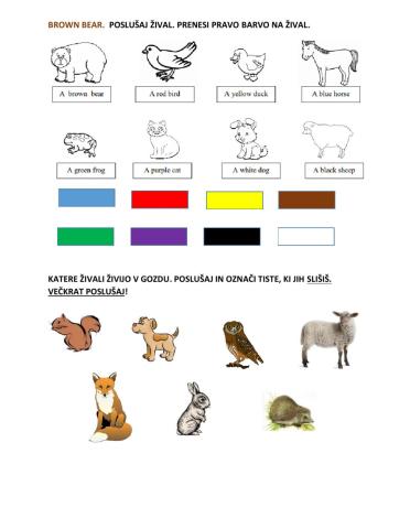 Colors, prepositions and how many