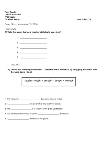 LA CP Week 42 and 43