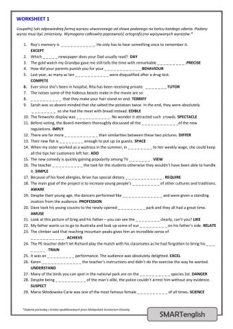 Word formation - mkja