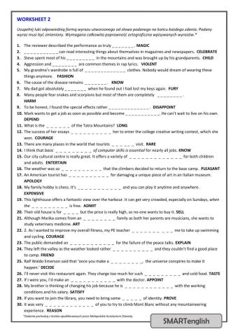 Word formation - mkja