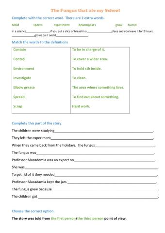 The Fungus that ate my School