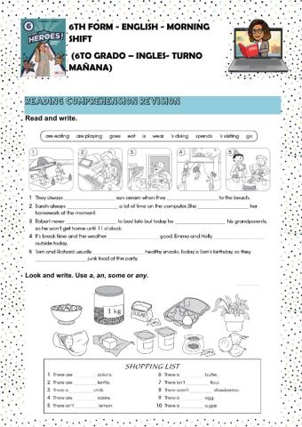 6to grado reading comprehension