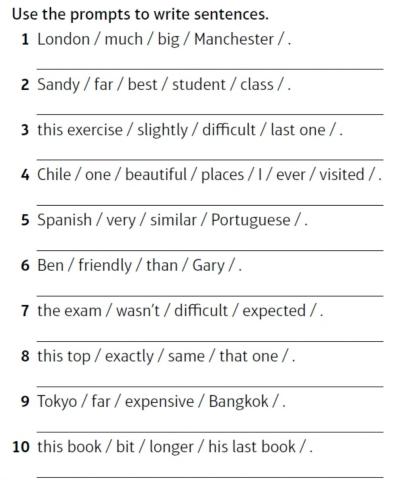 Speakout int 5 comparatives