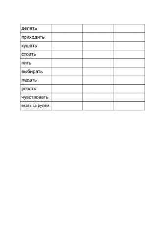 Irregular verbs A2 set 2