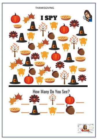 Thanksgiving i spy