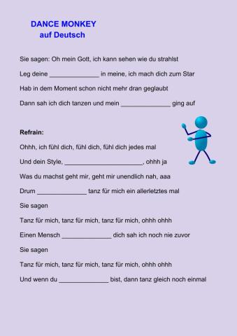 Dance Monkey auf Deutsch