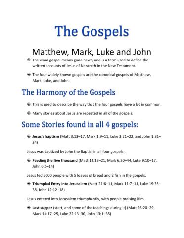 The Gospels