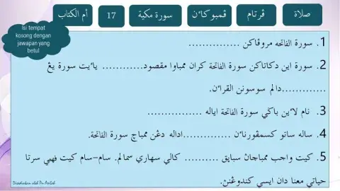 Kefahaman surah al-fatihah