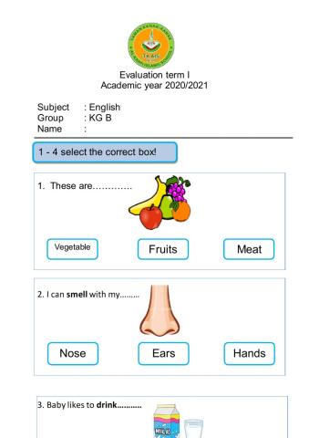 English evaluation of KG B