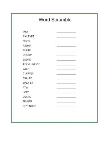 Lesson 8 Vocab Worksheet