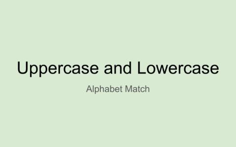 Upper case and Lowercase Matching