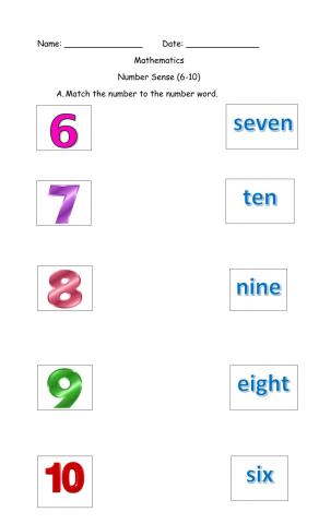 Number Sense 6-10