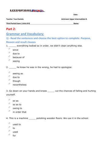 Third term test- part 2