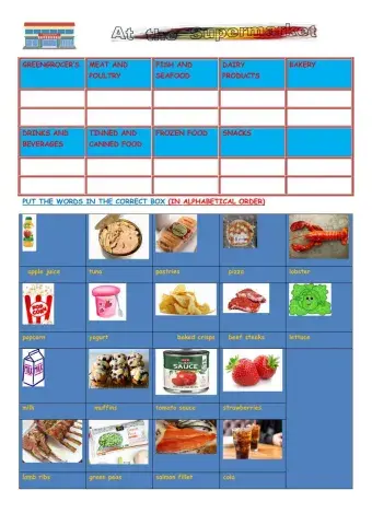 Supermarket Food Sections