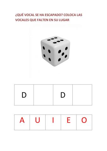 ¿Qué vocal se ha escapado?