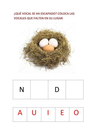 ¿Qué vocal se ha escapado?