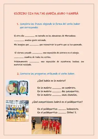 Escribo sin faltas, hubo, había y habrá