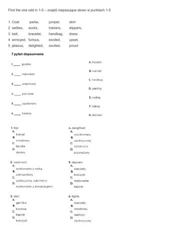 E8 człowiek kartkówka