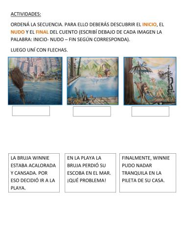 La bruja winnie en la playa