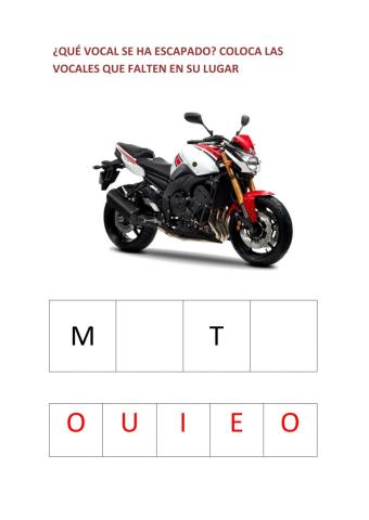 ¿Qué vocal se ha escapado?