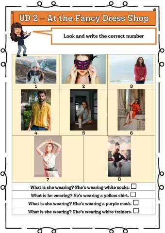 3º UD 2 At the Fancy Dress Shop Ficha 4