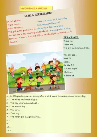 Describing photos
