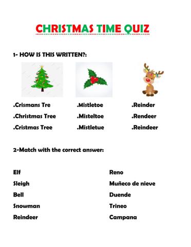 Chirstmas time quiz