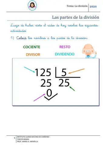 División exacta  e inexacta