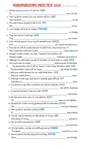 Use of English Practice for Upper Intermediate