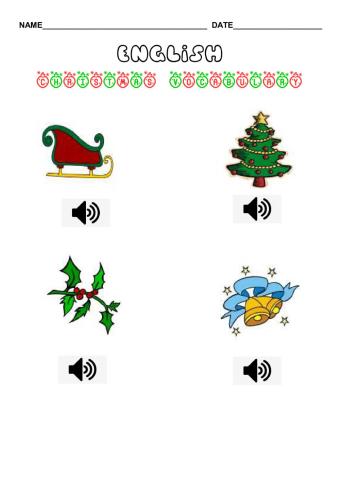 Christmas Vocabulary