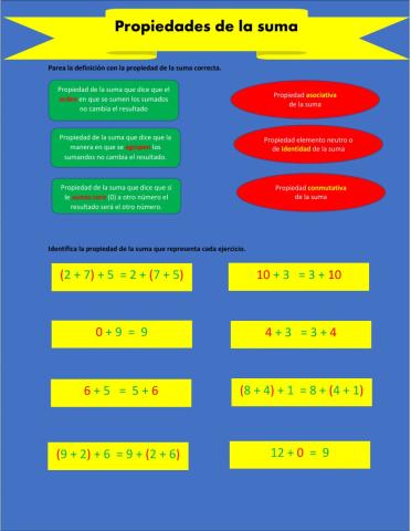 Propiedades de la suma