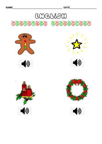 Christmas Vocabulary 2