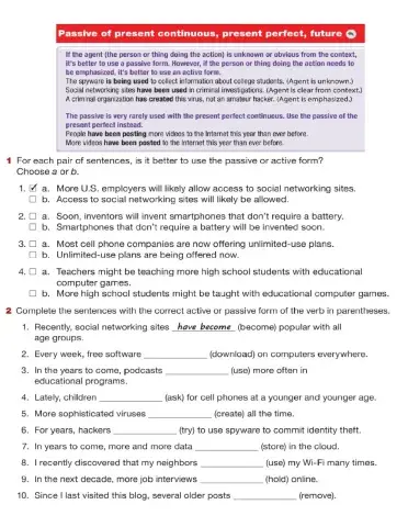 Passive of Present Continuous, Present Perfect, Future