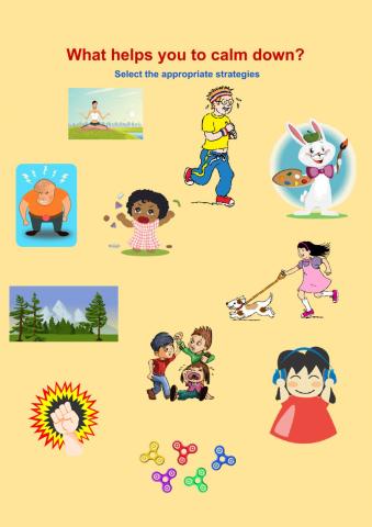 What helps you to calm down?