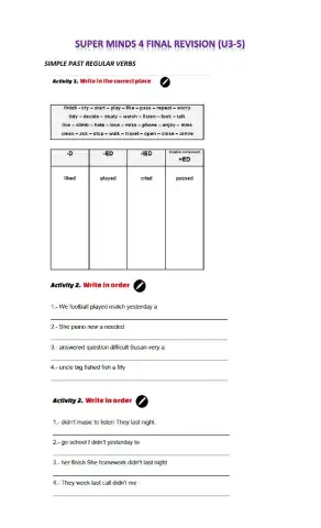 SUPER MINDS 4 u3-5