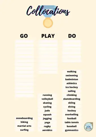 Collocations go play do