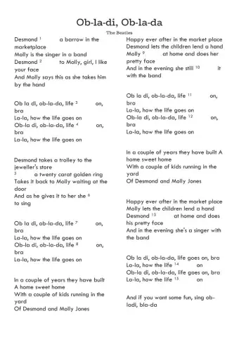 The Beatles - Ob-La-Di, Ob-La-Da