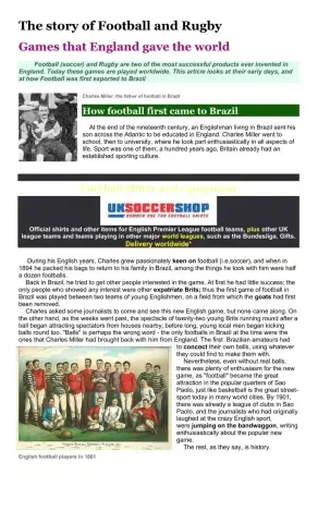 The story of football and rugby