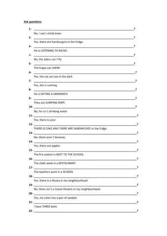 Ask questions- Make questions