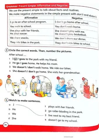 Simple present tense